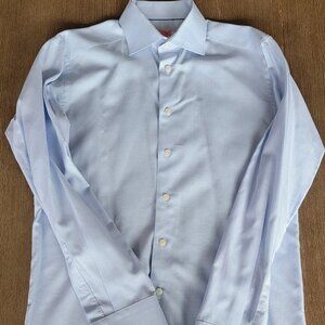 Eton slim fit dress shirt - Light blue textured - Sz 39/15.5